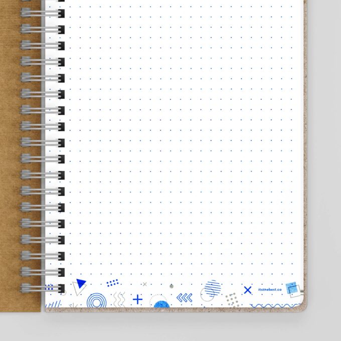 Dot Grid Notebook, Inside Front Cover Image Zoomed