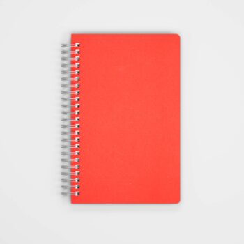 Ruled Notebook, Red Cover Image